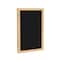 Ghent Enclosed Bulletin Board, 1 Door, Fabric, Oak Frame, 3 ft H x 2 ft W, Black PW13624F-95 - alternate 1
